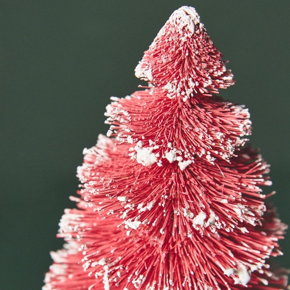 Anthropologie Sisal Bottle Brush Tree Pink - Picture 1 of 6